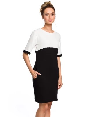 Zdjęcie produktu made of emotion Sukienka w kolorze czarno-białym ze wzorem rozmiar: L