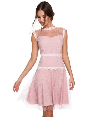 Zdjęcie produktu Makover Sukienka w kolorze jasnoróżowym rozmiar: M