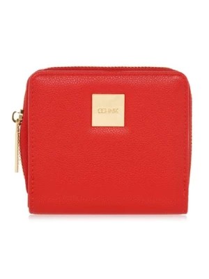 Zdjęcie produktu Mały czerwony portfel damski z logo OCHNIK