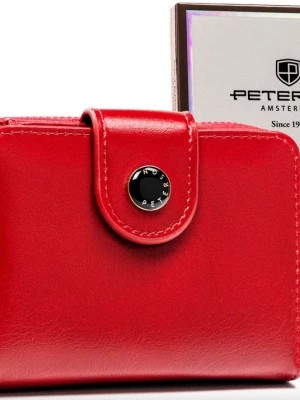 Zdjęcie produktu Mały, elegancki portfel damski ze skóry ekologicznej - Peterson Merg