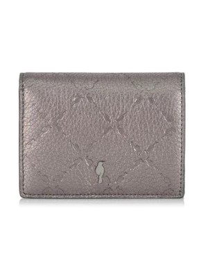 Zdjęcie produktu Mały srebrny skórzany portfel damski OCHNIK