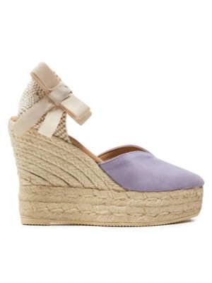 Zdjęcie produktu Manebi Espadryle Hamptons Heart-Shaped Wedge Espadrilles W 1.3 WH Fioletowy