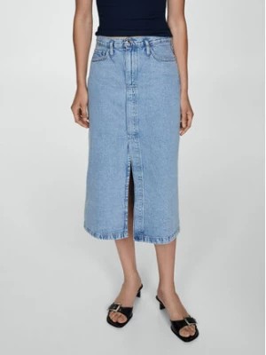 Zdjęcie produktu Mango Spódnica jeansowa Soleil 77040364 Niebieski Regular Fit