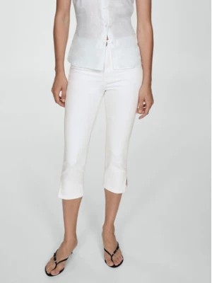 Zdjęcie produktu Mango Spodnie capri Priscila 77030383 Biały Slim Fit