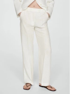 Zdjęcie produktu Mango Spodnie materiałowe Niza 77070369 Biały Regular Fit