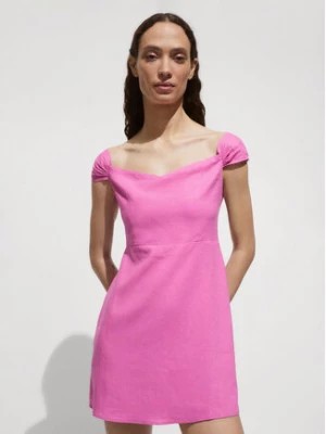 Zdjęcie produktu Mango Sukienka letnia Paulita 77060343 Różowy Slim Fit