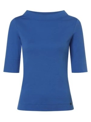 Zdjęcie produktu Marc Cain Collections Damska koszulka z długim rękawem Kobiety Bawełna niebieski jednolity,