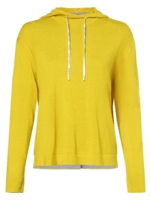 Zdjęcie produktu Marc Cain Sports Damska bluza z kapturem z dodatkiem kaszmiru Kobiety Wełna żółty jednolity,