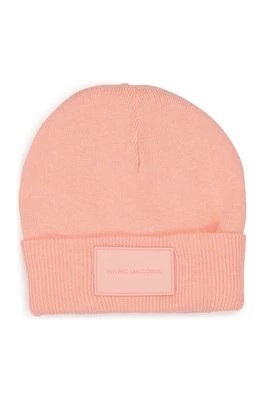 Zdjęcie produktu Marc Jacobs czapka dziecięca kolor różowy z cienkiej dzianiny