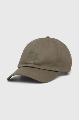 Zdjęcie produktu Marc O'Polo czapka z daszkiem bawełniana kolor zielony gładka M22806801072