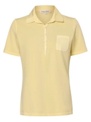 Zdjęcie produktu Marc O'Polo Damska koszulka polo Kobiety Bawełna żółty jednolity,