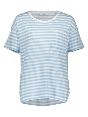 Zdjęcie produktu Marc O'Polo DENIM Koszulka w kolorze błękitno-białym rozmiar: L