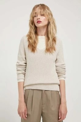 Zdjęcie produktu Marc O'Polo sweter bawełniany kolor beżowy B01605960097