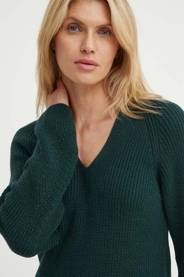 Zdjęcie produktu Marc O'Polo sweter bawełniany kolor zielony 406605960097