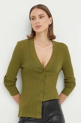 Zdjęcie produktu Marc O'Polo sweter bawełniany kolor zielony lekki 306202752145