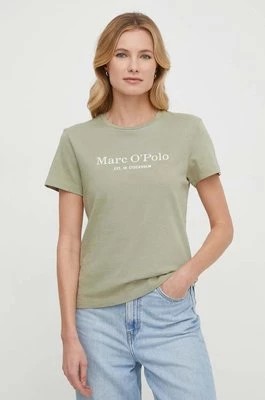 Zdjęcie produktu Marc O'Polo t-shirt bawełniany damski kolor zielony 402229351055