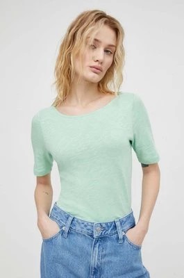 Zdjęcie produktu Marc O'Polo t-shirt bawełniany damski kolor zielony 402226151399