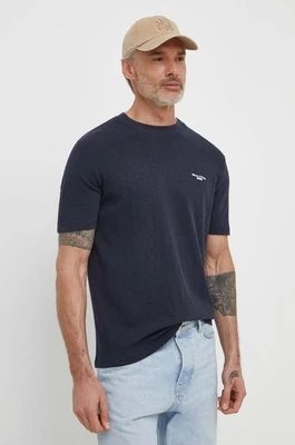 Zdjęcie produktu Marc O'Polo t-shirt bawełniany męski kolor granatowy gładki M63223251098