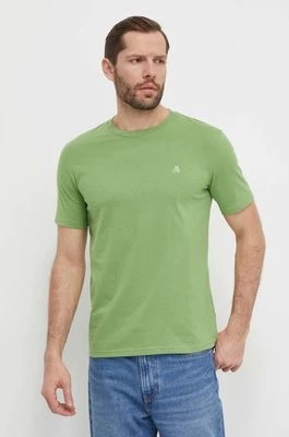Zdjęcie produktu Marc O'Polo t-shirt bawełniany męski kolor zielony gładki 421201251054