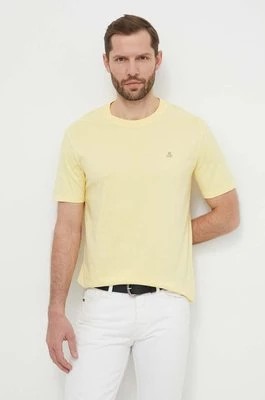 Zdjęcie produktu Marc O'Polo t-shirt bawełniany męski kolor żółty gładki 421201251054
