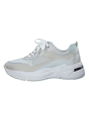 Zdjęcie produktu Marco Tozzi Sneakersy w kolorze beżowo-błękitno-białym rozmiar: 38
