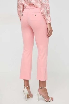 Zdjęcie produktu Marella spodnie damskie kolor różowy dzwony high waist 2413781024200