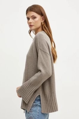 Zdjęcie produktu Marella sweter wełniany damski kolor szary lekki 2423366265200