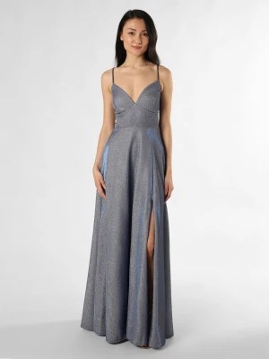Zdjęcie produktu Marie Lund Damska sukienka wieczorowa Kobiety niebieski|srebrny jednolity,