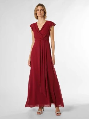 Zdjęcie produktu Marie Lund Damska sukienka wieczorowa Kobiety Szyfon czerwony jednolity,