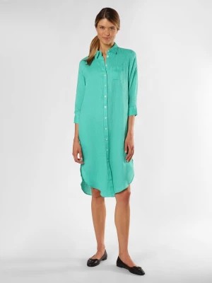 Zdjęcie produktu Marie Lund Lniana sukienka damska Kobiety len niebieski|zielony jednolity,