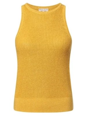 Zdjęcie produktu Marie Lund Top damski z zawartością lnu Kobiety len żółty jednolity,