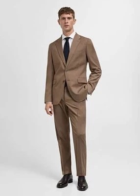 Zdjęcie produktu Marynarka garniturowa slim fit z tkaniny stretch mango man