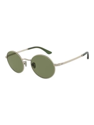 Zdjęcie produktu Matte Light Gold/Green Sunglasses AR 6145 Giorgio Armani