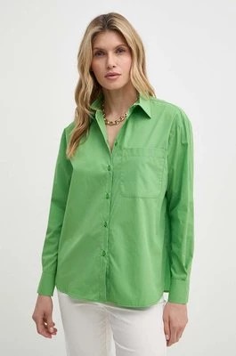 Zdjęcie produktu MAX&Co. koszula bawełniana damska kolor zielony relaxed z kołnierzykiem klasycznym 2416111044200