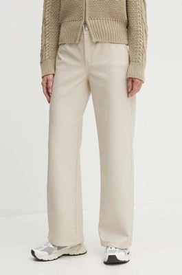 Zdjęcie produktu MAX&Co. spodnie damskie kolor beżowy proste high waist 2416781022200