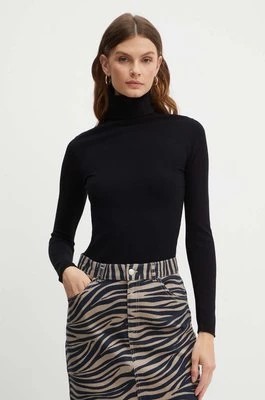 Zdjęcie produktu MAX&Co. sweter damski kolor czarny lekki z golfem 2418364994200