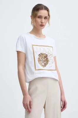 Zdjęcie produktu MAX&Co. t-shirt bawełniany x FATMA MOSTAFA damski kolor biały 2416941018200