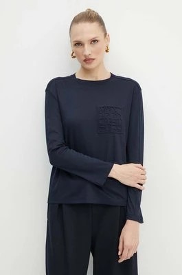 Zdjęcie produktu Max Mara Leisure longsleeve damski kolor granatowy 2426946088600