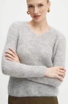 Zdjęcie produktu Max Mara Leisure sweter wełniany damski kolor szary lekki 2426366118600