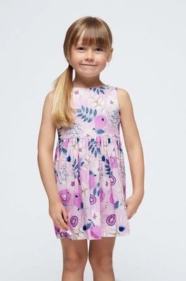 Zdjęcie produktu Mayoral sukienka bawełniana dziecięca kolor fioletowy mini rozkloszowana