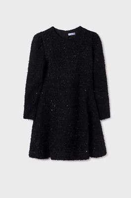 Zdjęcie produktu Mayoral sukienka dziecięca kolor czarny mini rozkloszowana