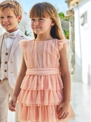 Zdjęcie produktu Mayoral Sukienka elegancka 3912 Różowy Regular Fit