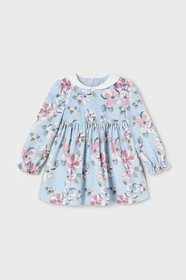 Zdjęcie produktu Mayoral sukienka niemowlęca kolor niebieski mini rozkloszowana