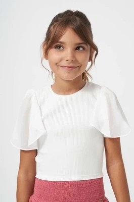 Zdjęcie produktu Mayoral t-shirt dziecięcy kolor beżowy