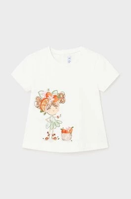 Zdjęcie produktu Mayoral t-shirt niemowlęcy kolor beżowy
