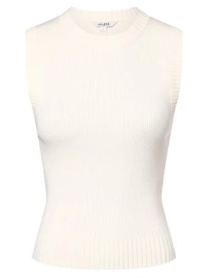 Zdjęcie produktu mbyM Top damski - Jemima Kobiety Sztuczne włókno biały jednolity,