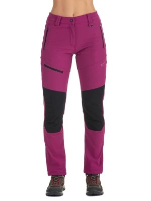 Zdjęcie produktu McKee's Spodnie softshellowe "Kristen" w kolorze czarno-fioletowym rozmiar: XL