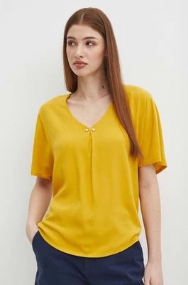 Zdjęcie produktu Medicine bluzka damska kolor żółty gładka