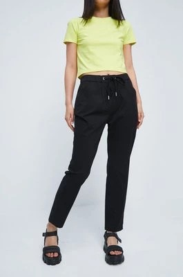 Zdjęcie produktu Medicine spodnie damskie kolor czarny proste high waist