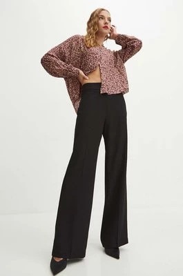 Zdjęcie produktu Medicine spodnie damskie kolor czarny szerokie high waist